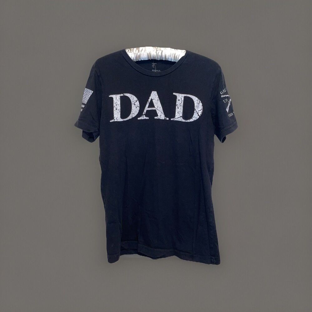 Grunt Style Dad Definition Patriot Shirt Liberty Flag Freedom Militia Sz Small